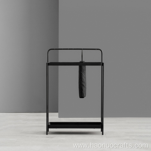 Black minimalist umbrella storage rack